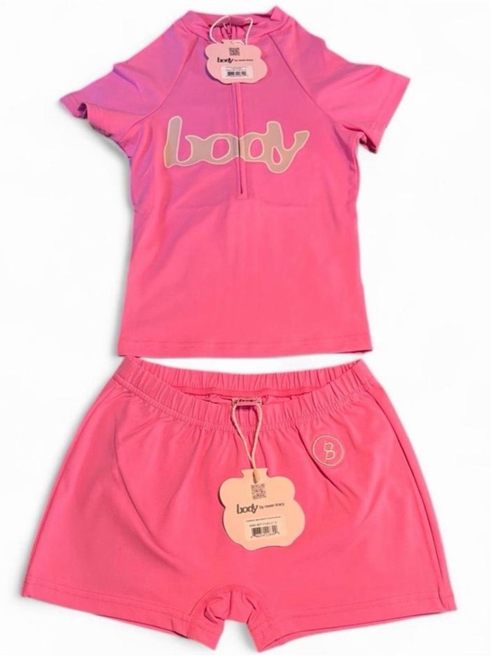 Body Pink Athletic Shorts Set - Women's Active Shorts